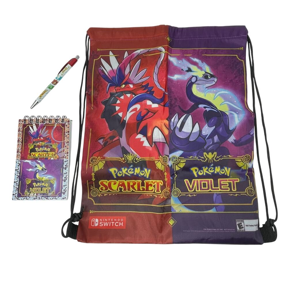Exclusive Nintendo New York Pokémon Scarlet & Violet Promotional Drawstring Bag